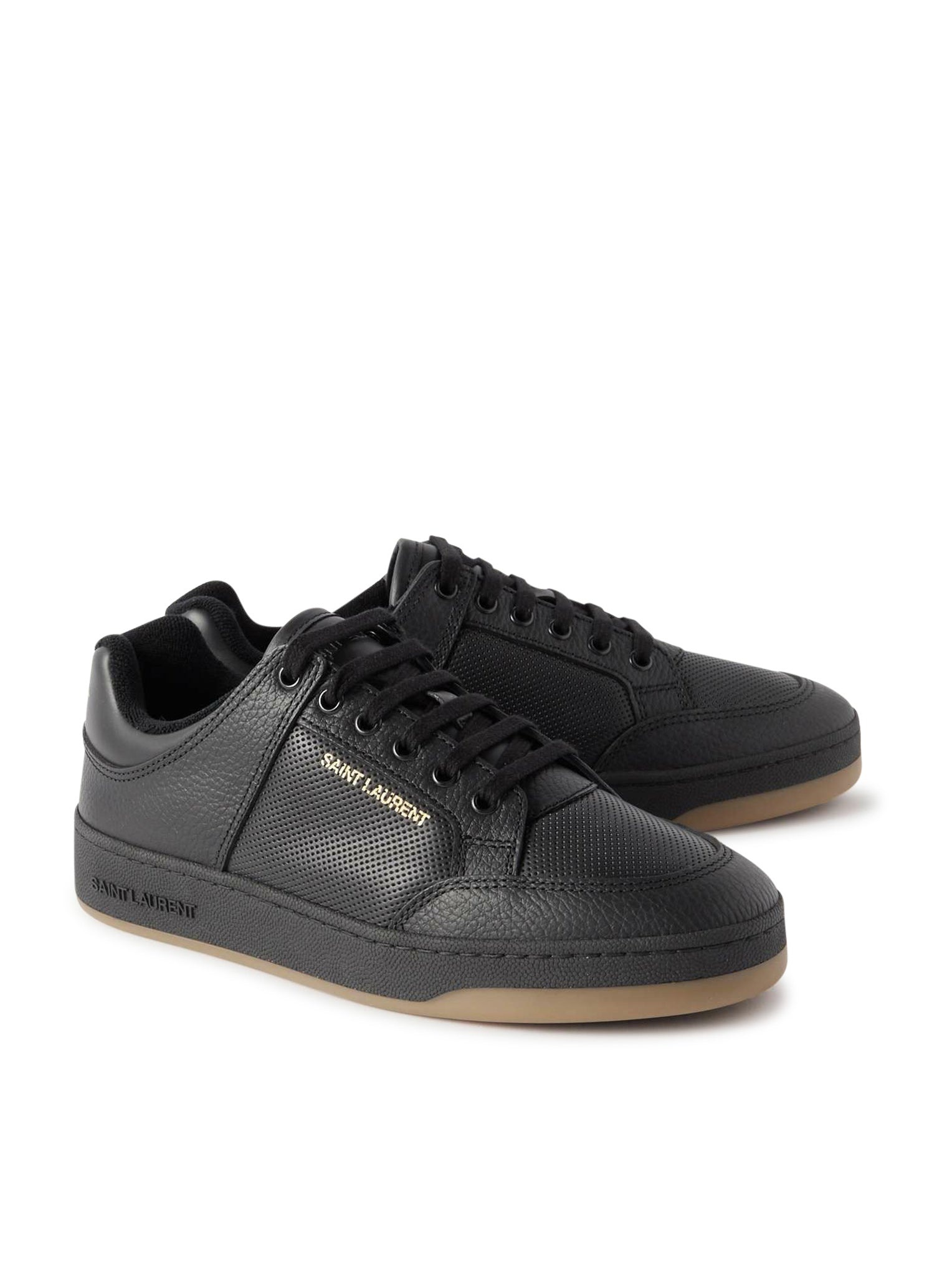 SL/61 PERFORATED LEATHER SNEAKERS - 3