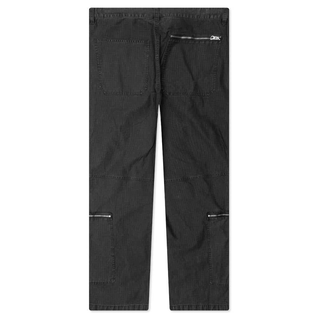 FLIGHT PANT RIPSTOP PIGMENT DYED - BLACK - 2