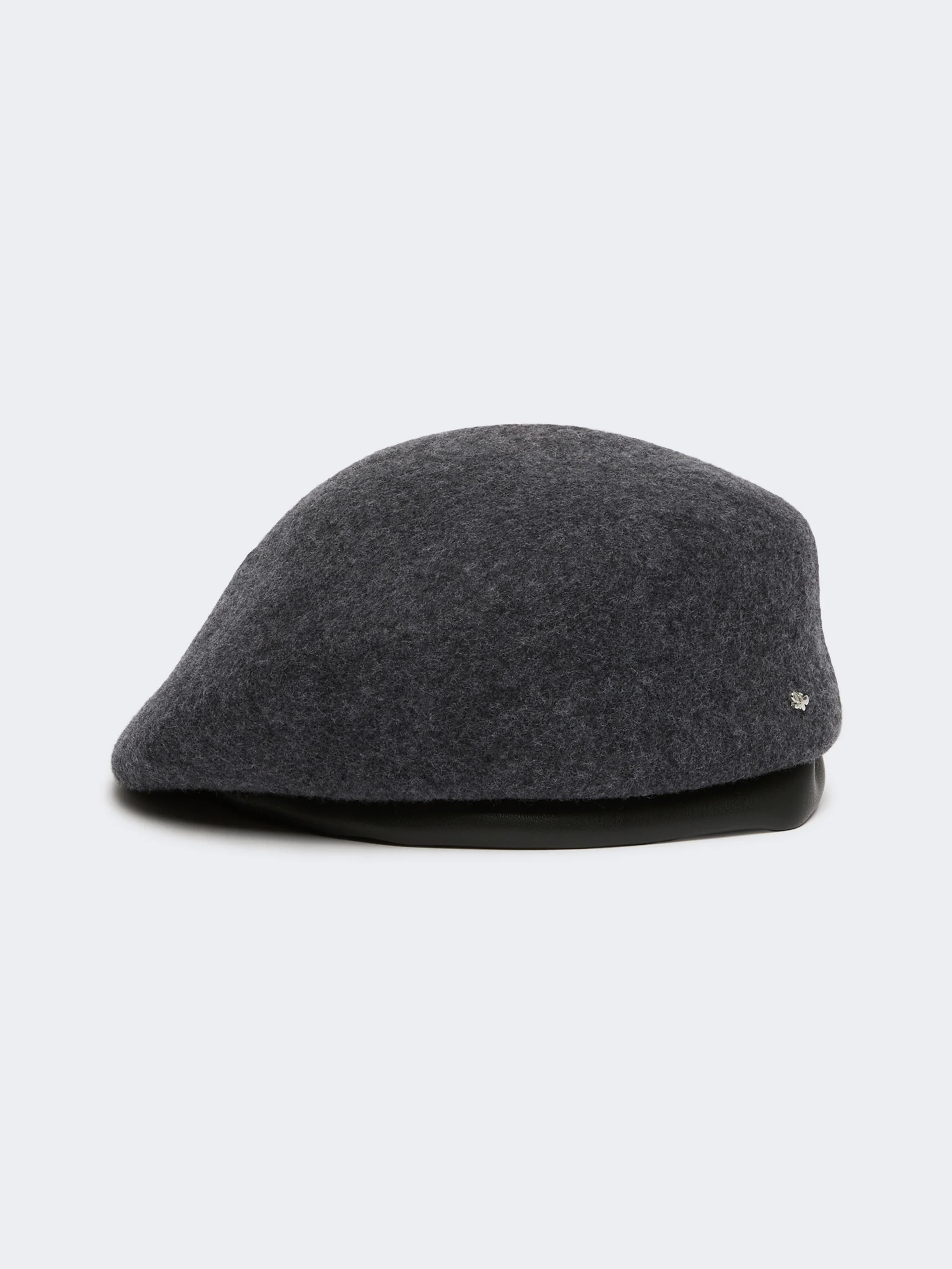 MANTO Wool felt beret - MEDIUM GREY - 1