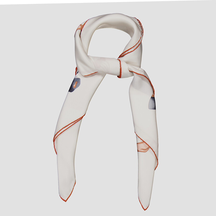 Bvlgari Heritage Peacock Printed Silk Scarf - 2