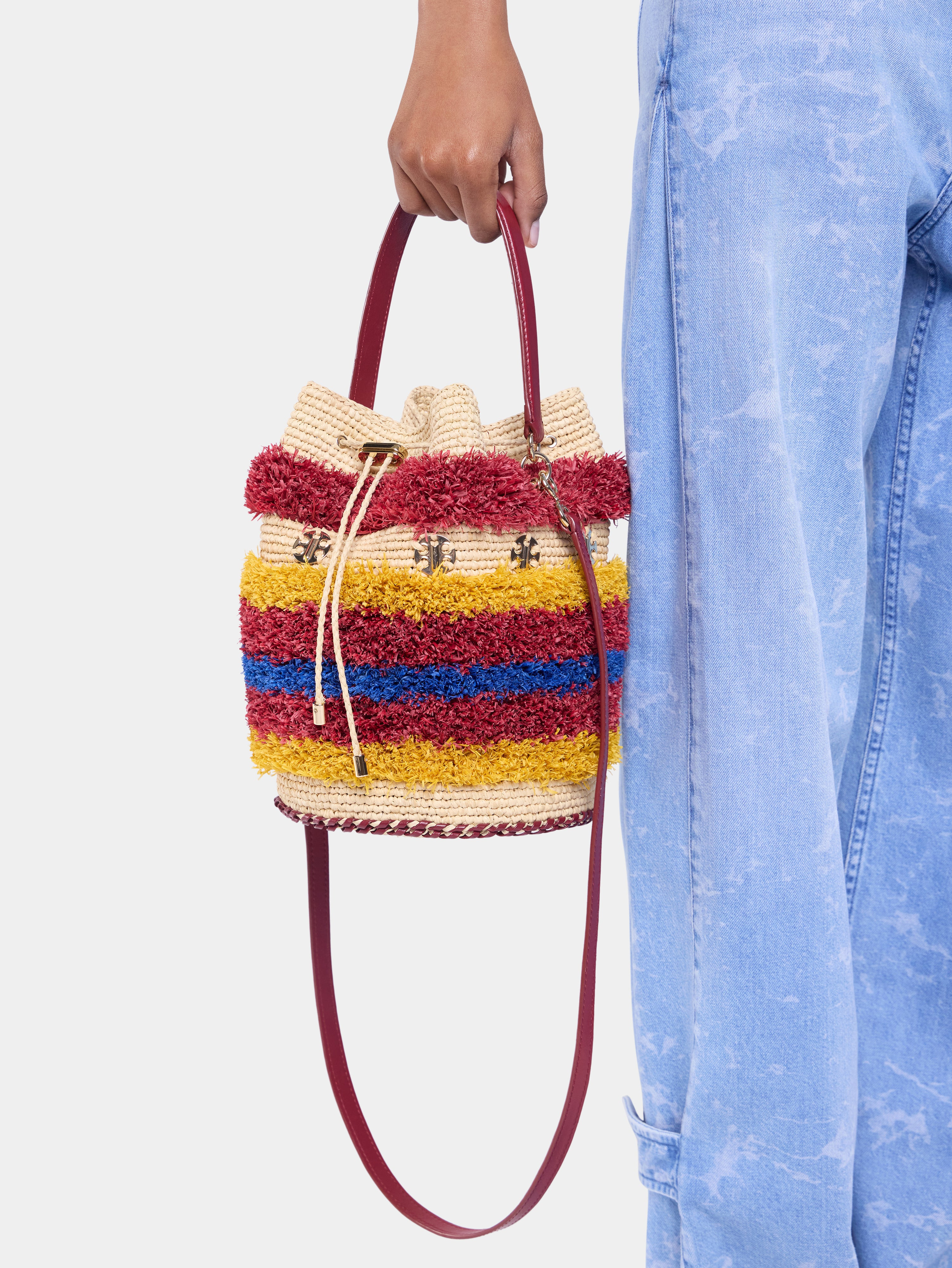 RAFFIA BUCKET BAG - 2