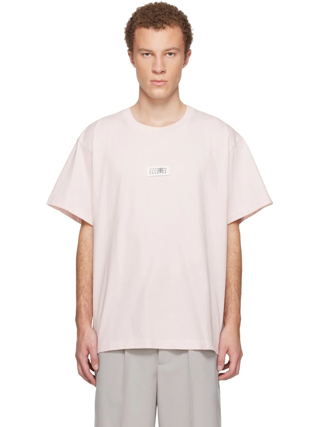 Pink Numeric Cotton T-shirt - 1