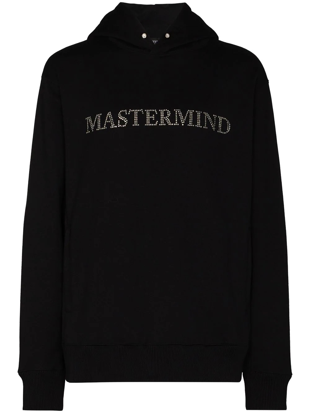 embellished-logo hoodie - 1