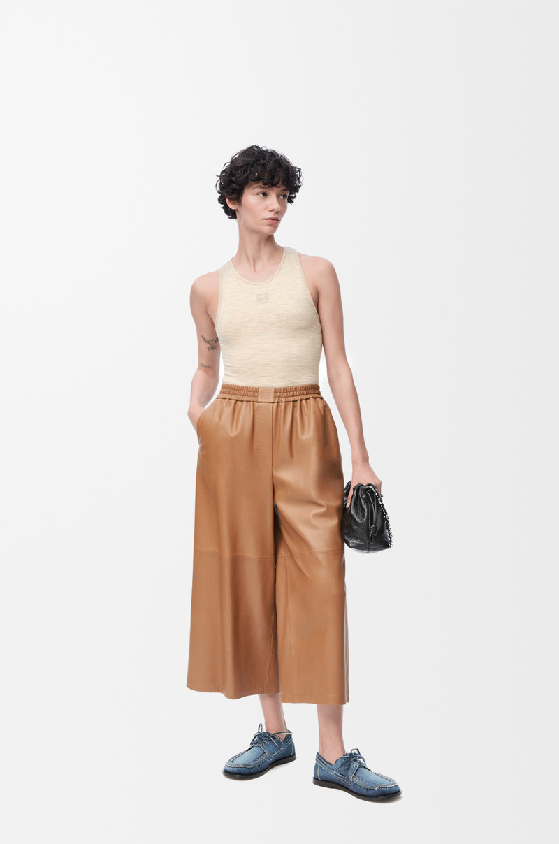 Loewe Cropped trousers in nappa lambskin outlook