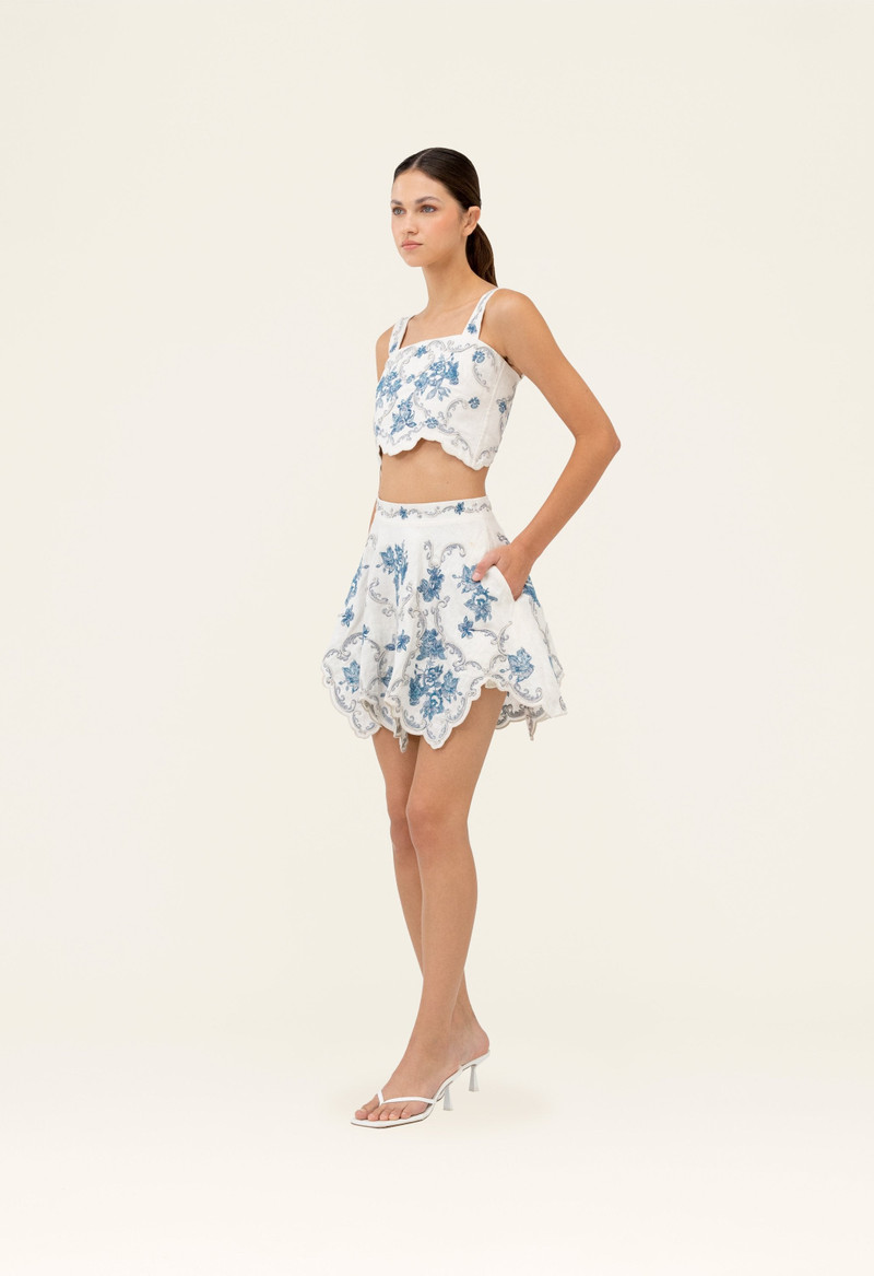 Agua by Agua Bendita Retrato Gloriosa Mini Skirt outlook