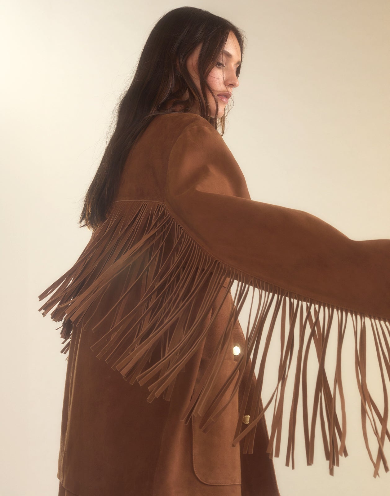 Westward Fringe Suede Jacket - 9