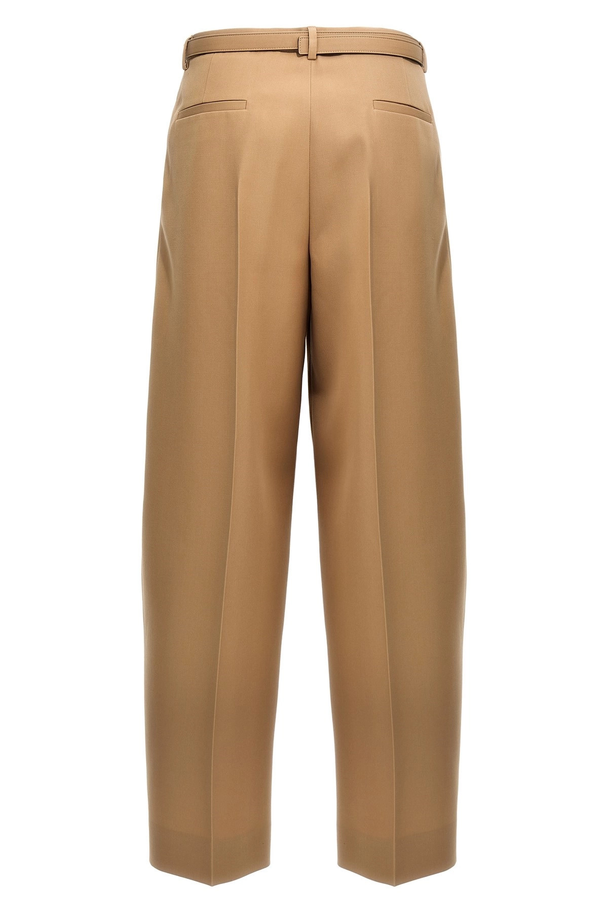 Gabardine belt pants - 3