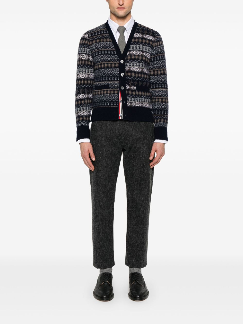 fair isle wool cardigan - 2