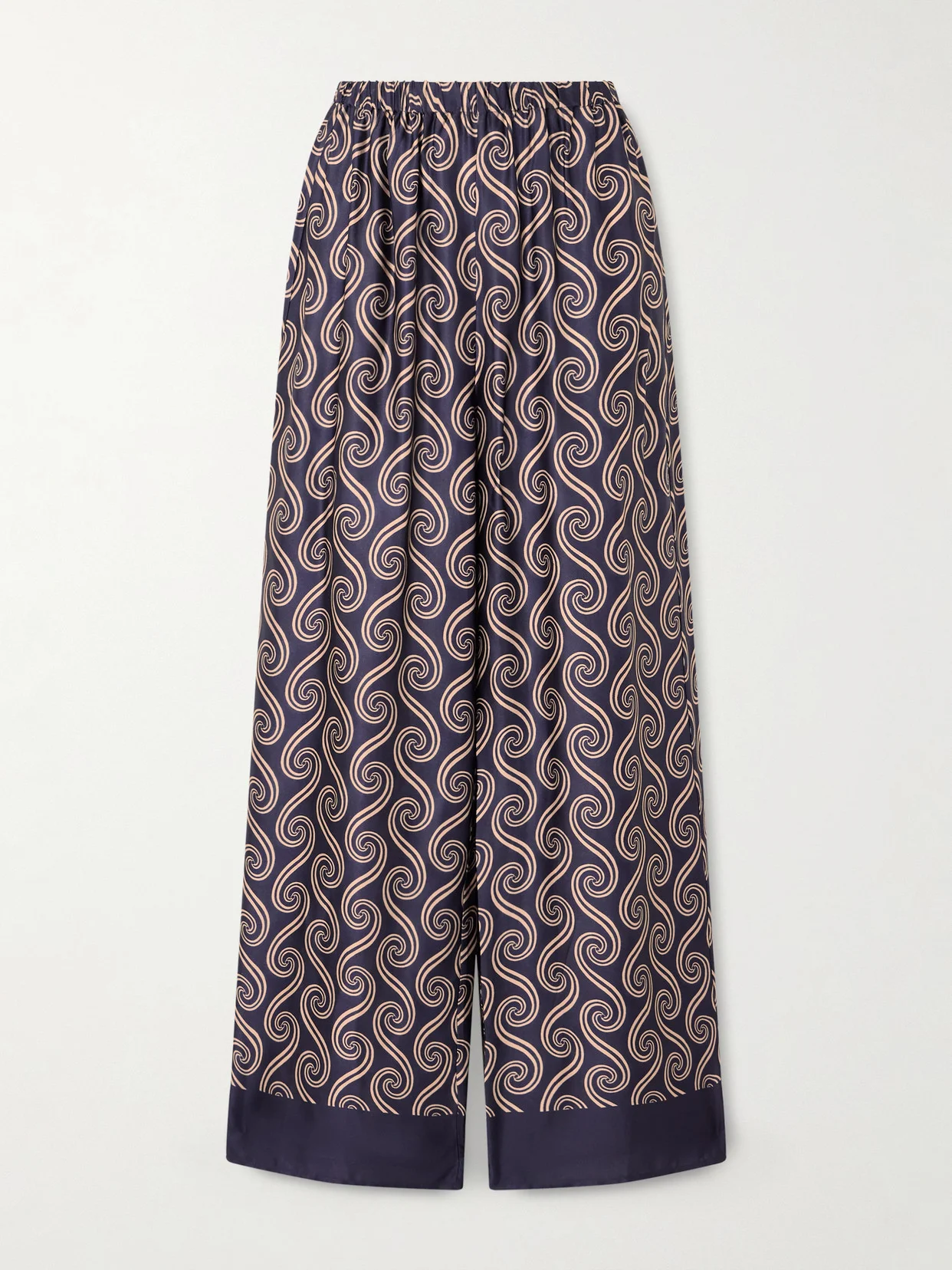 Jensen Printed Satin Wide-leg Pants - 1
