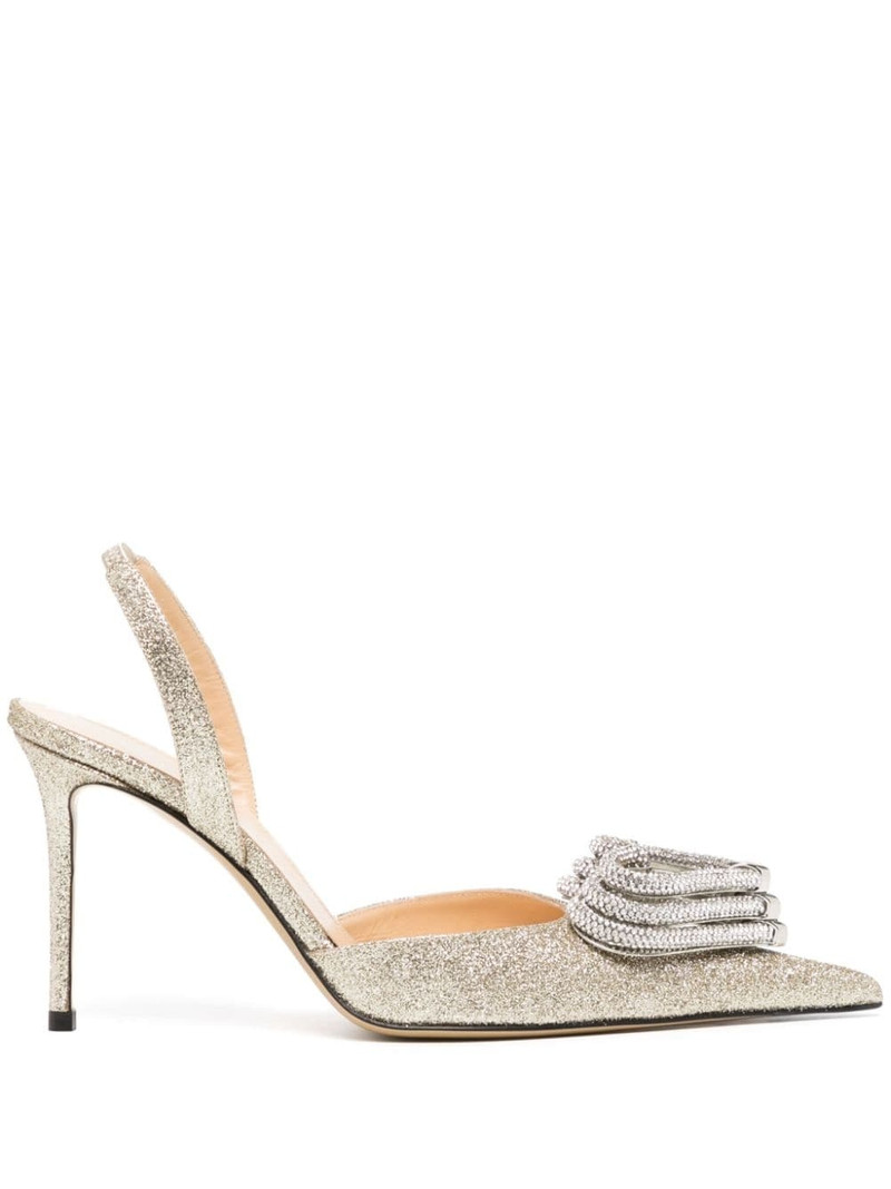 crystal-embellished pointed-toe pumps 1