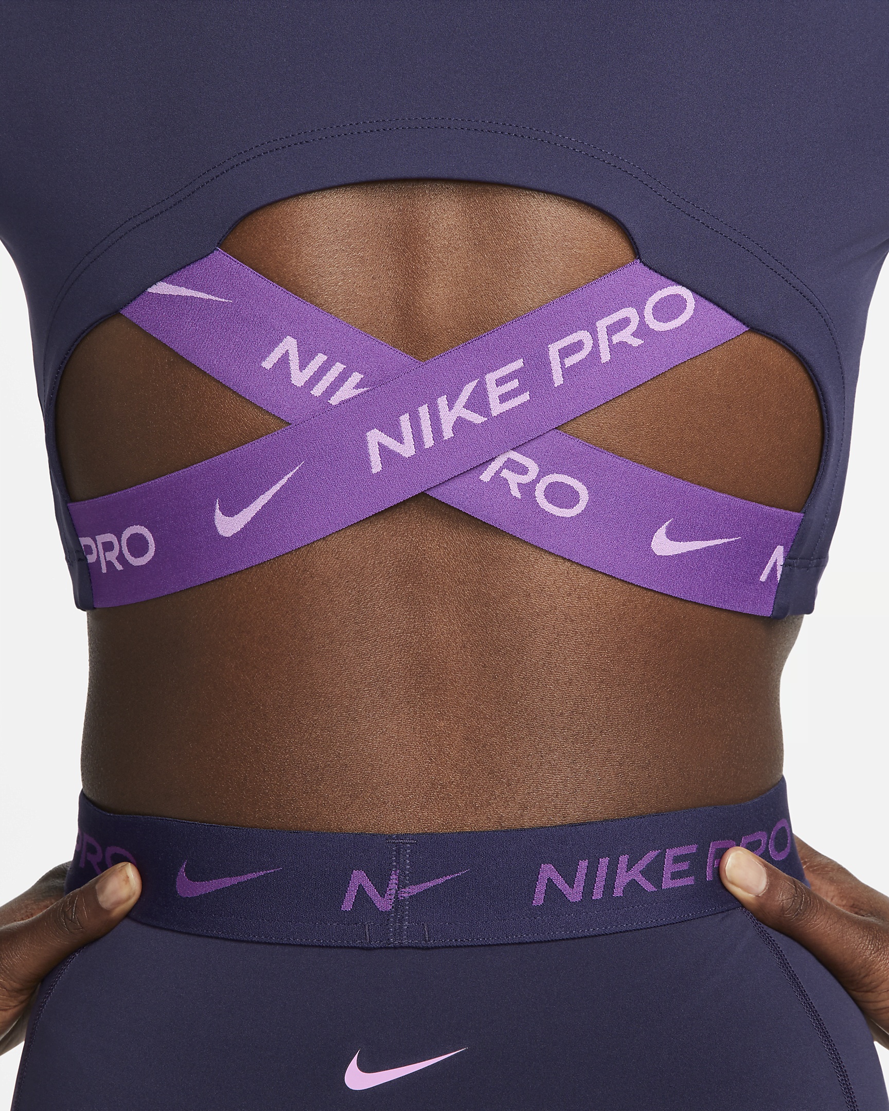 Women's Nike Pro Dri-FIT Cropped Long-Sleeve Top - 5