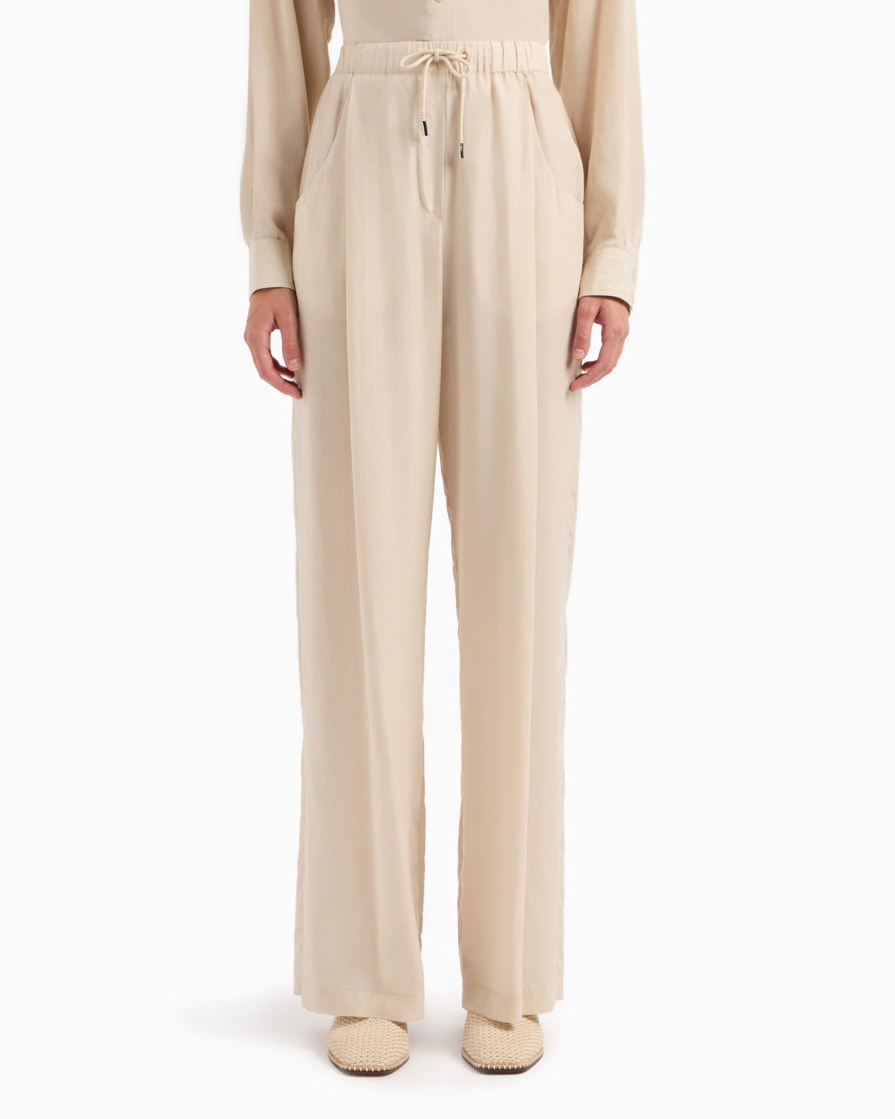Palazzo trousers in a fluid fabric - 2