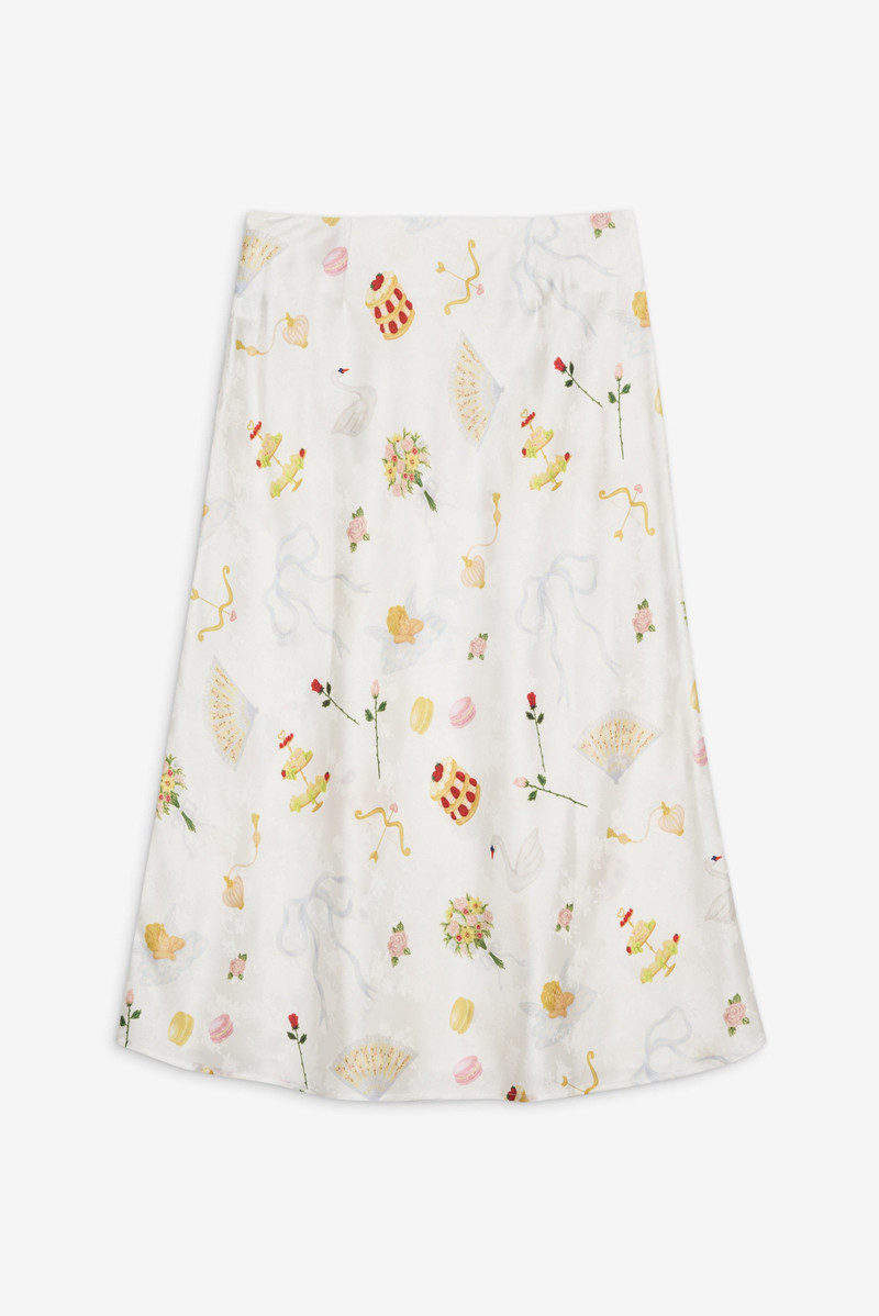 For Love & Lemons Charlise Midi Skirt outlook