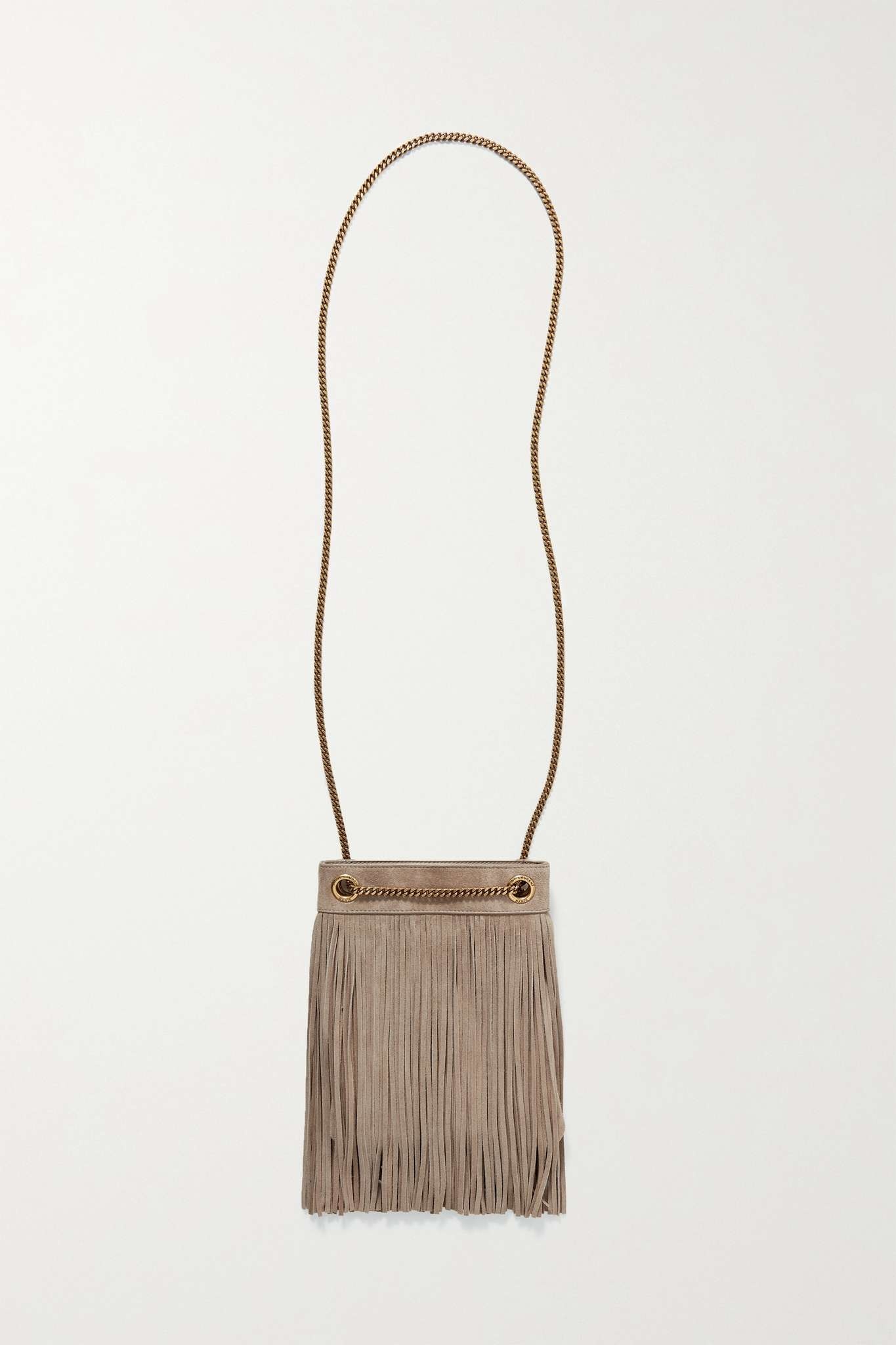 Grace fringed suede shoulder bag - 3