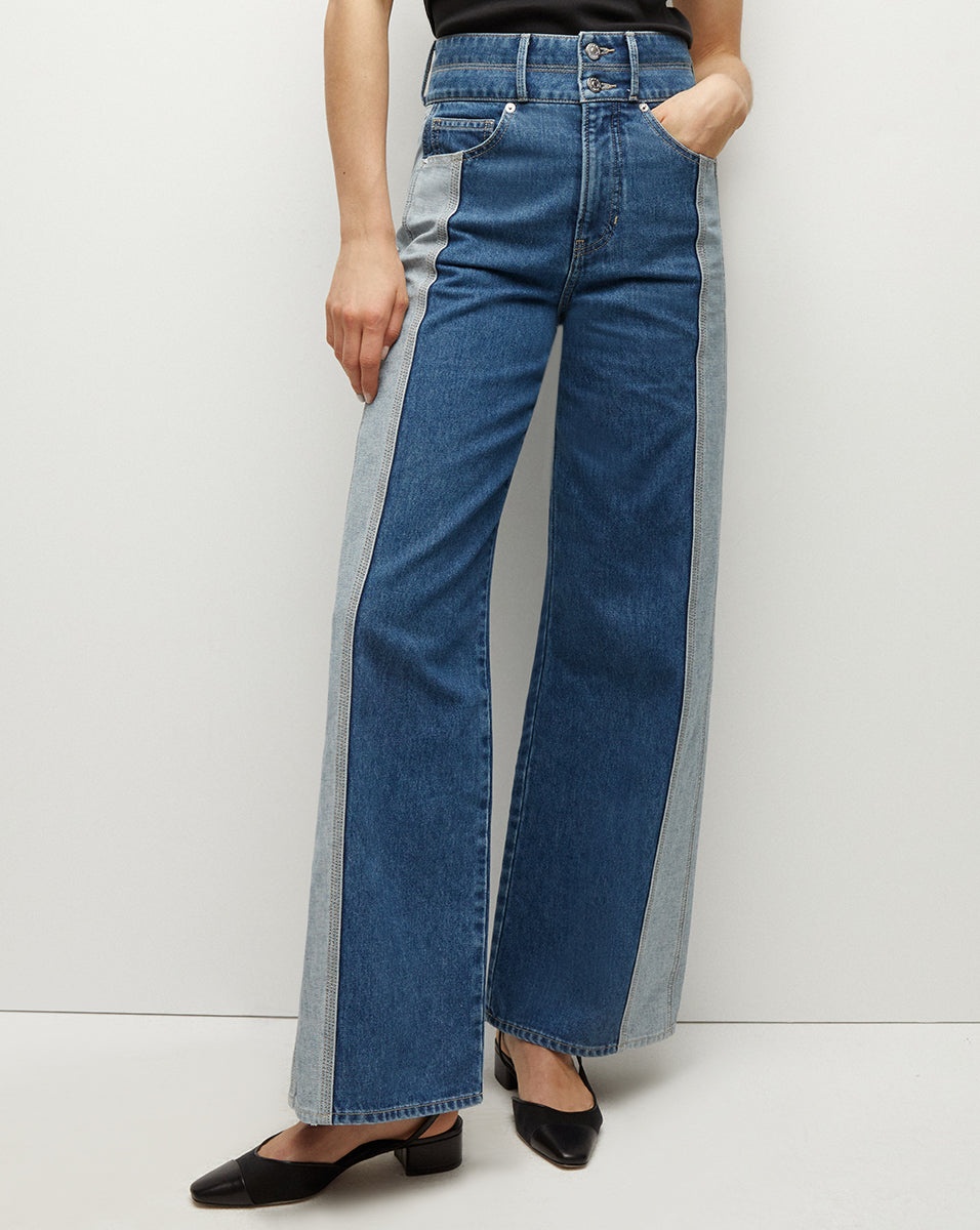 TAYLOR WIDE-LEG JEAN | TWO-TONE - 3