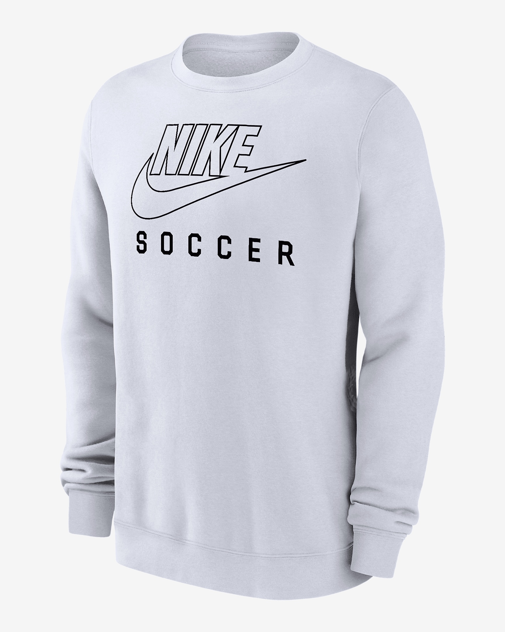 Nike Swoosh Club Fleece Men's Soccer Pullover Crew-Neck Sweatshirt - 1