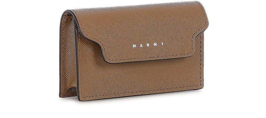 Saffiano leather card case - 2