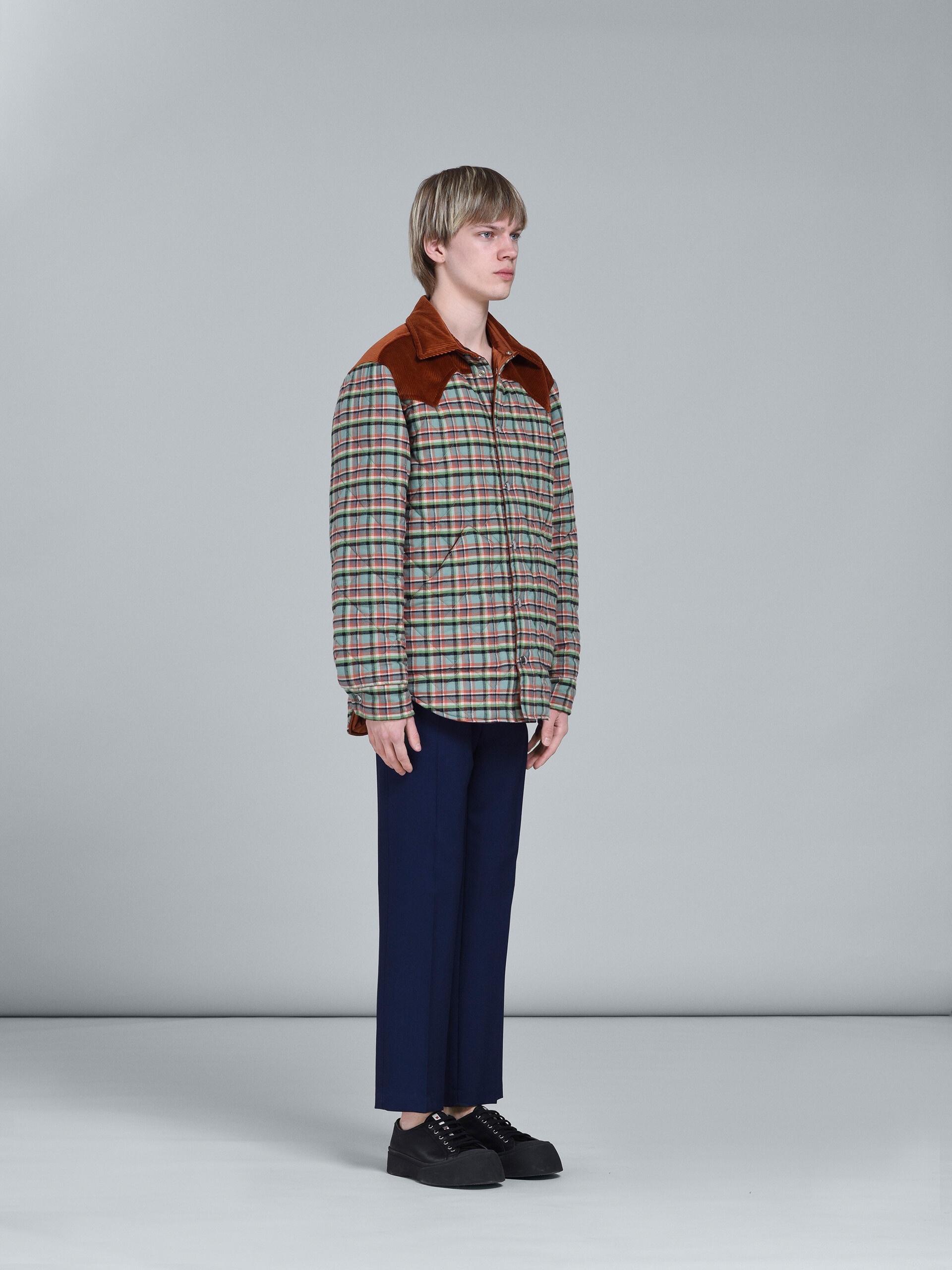 REVERSIBLE CHECK COTTON FLANNEL JACKET - 6