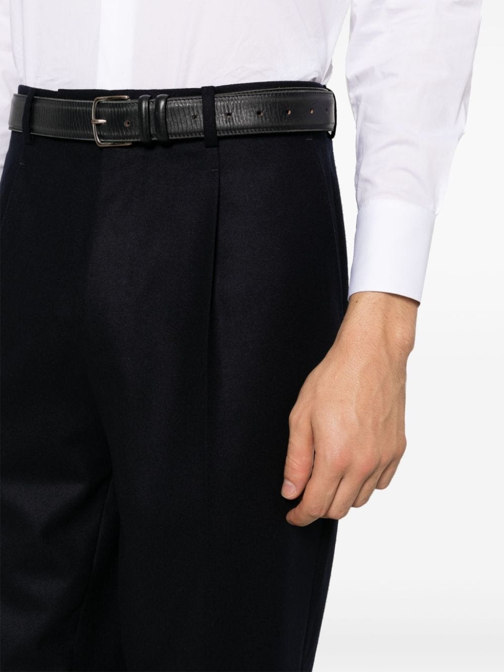 pleat-detail tailored trousers - 7