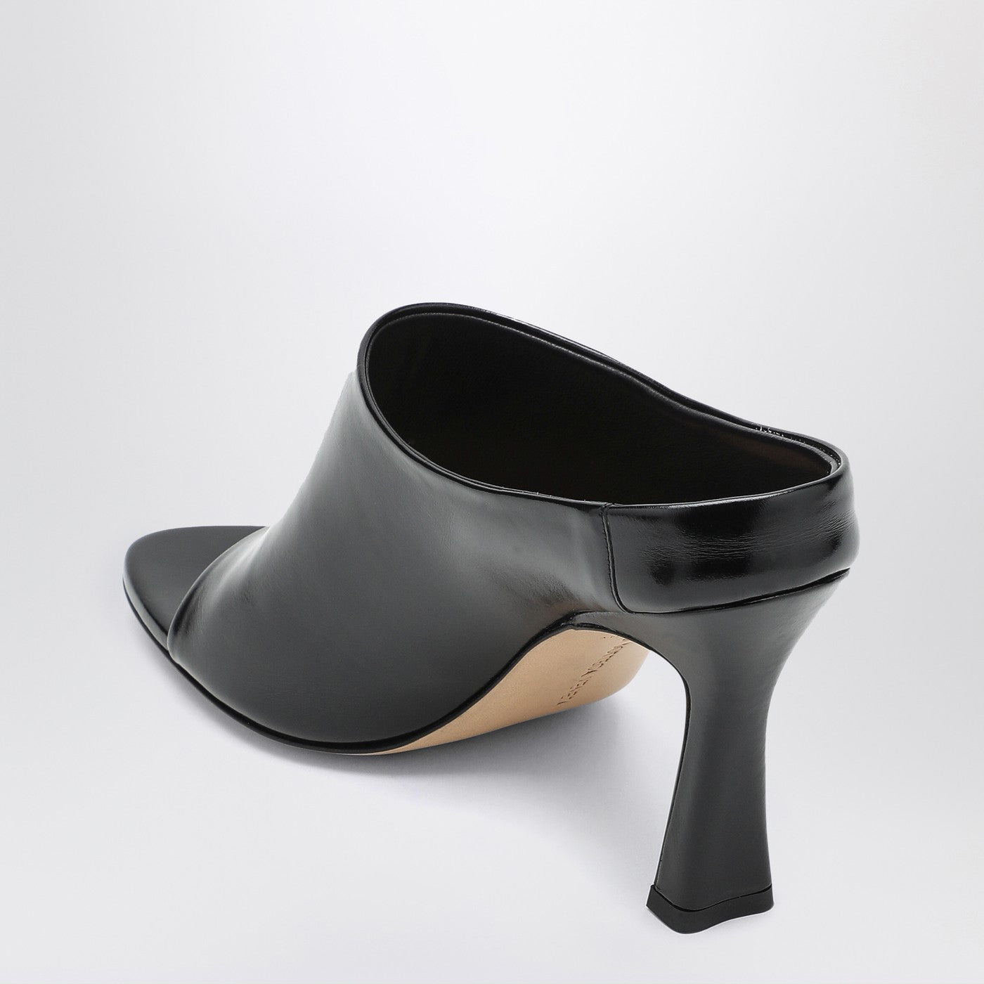 Bottega Veneta Women Black Leather Rana Mule - 4