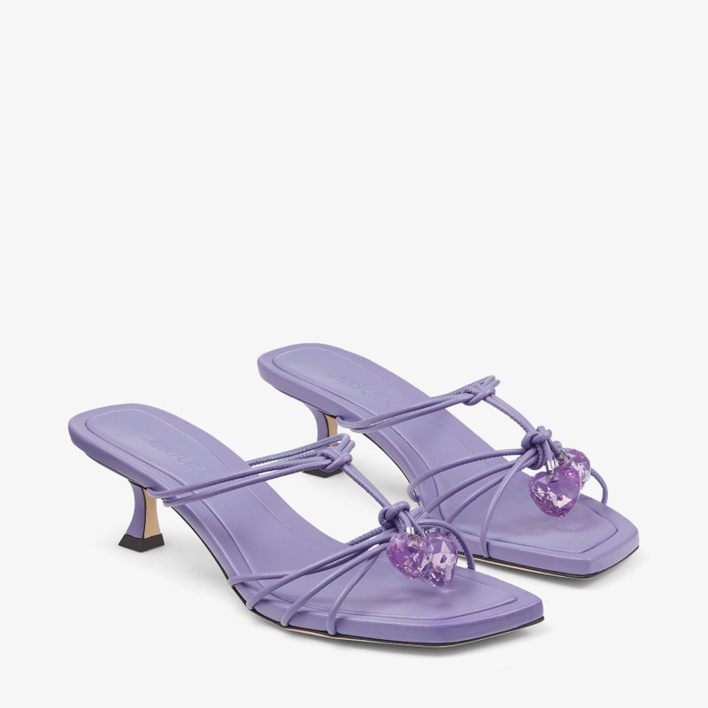 Jemma Mule 50 Tanzanite Nappa Leather Mules 2