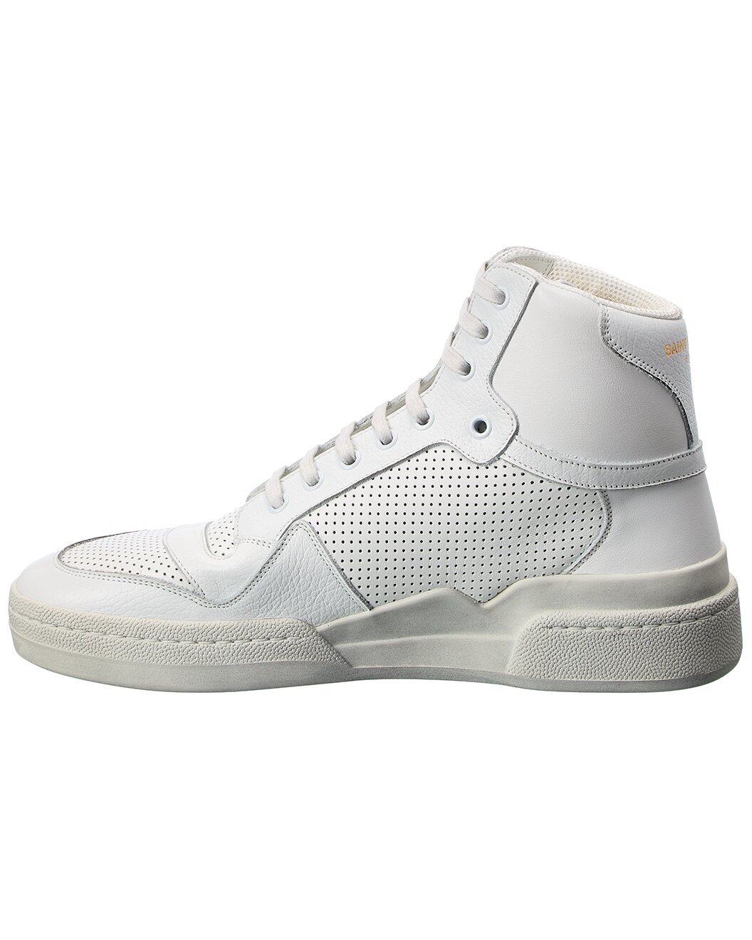 Saint Laurent Leather High-Top Sneaker - 2