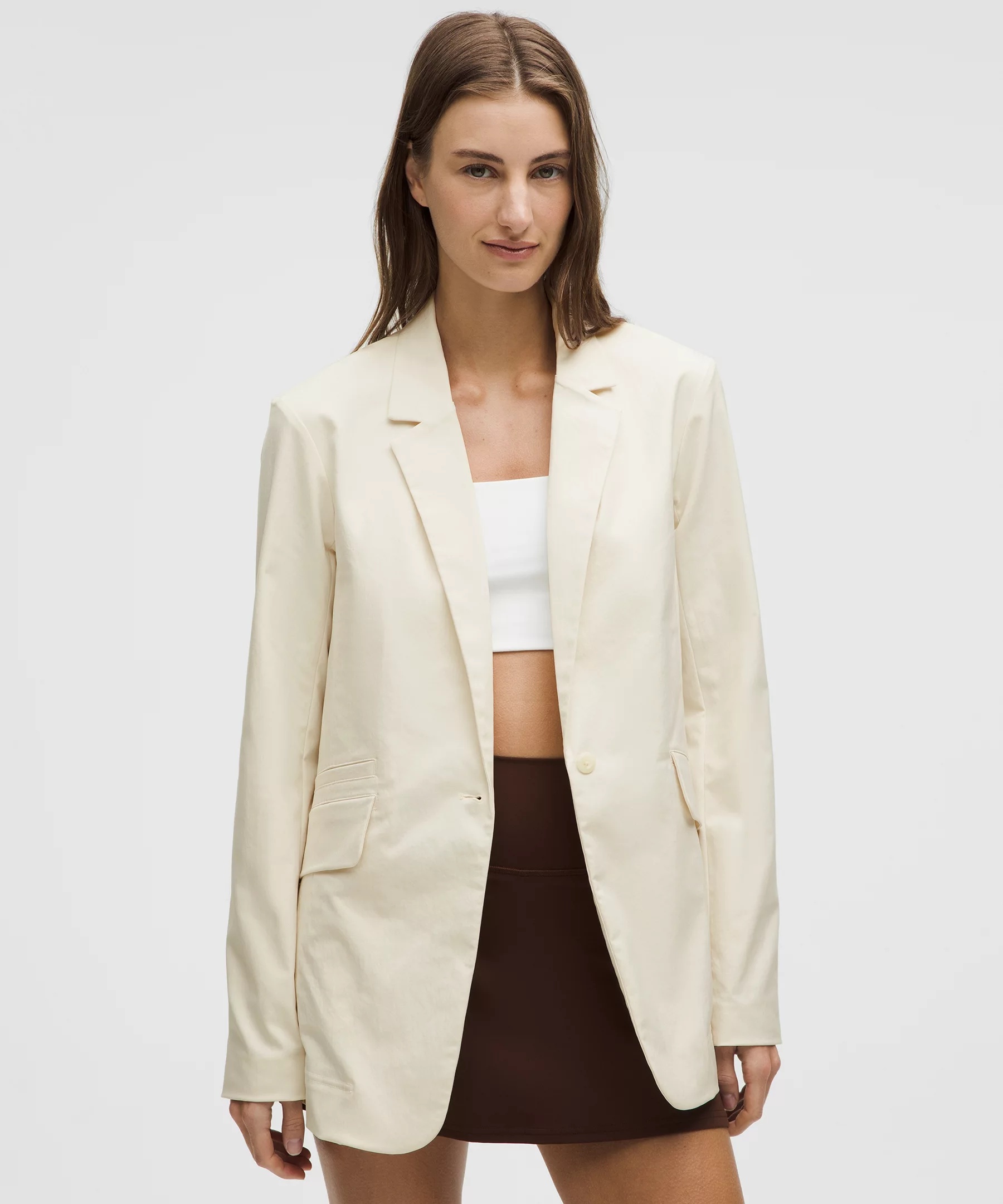Relaxed-Fit Twill Blazer - 1