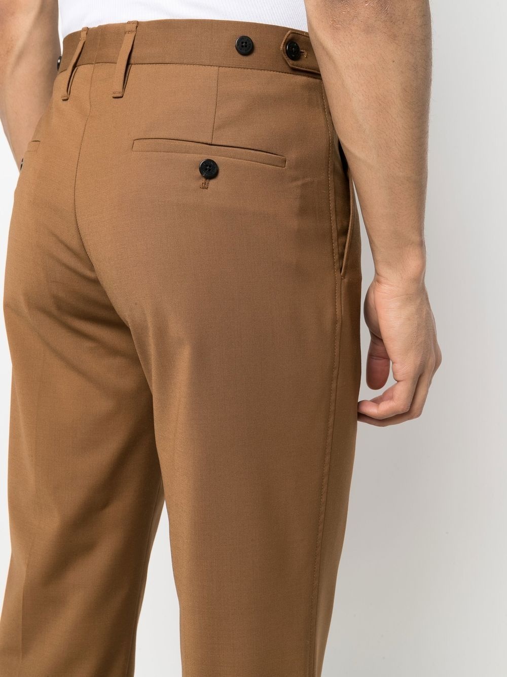 raised-seam tailored trousers - 5