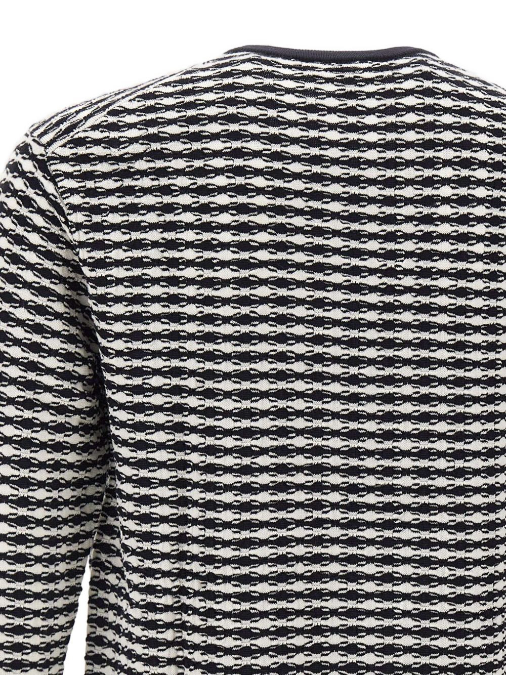 patterned wool sweater - 4