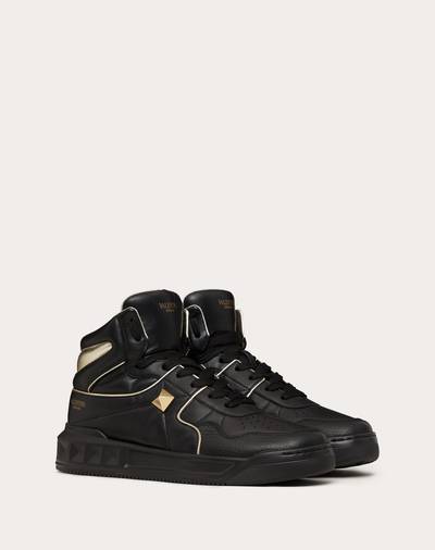 Valentino ONE STUD Mid-Top Sneaker in Nappa Leather outlook