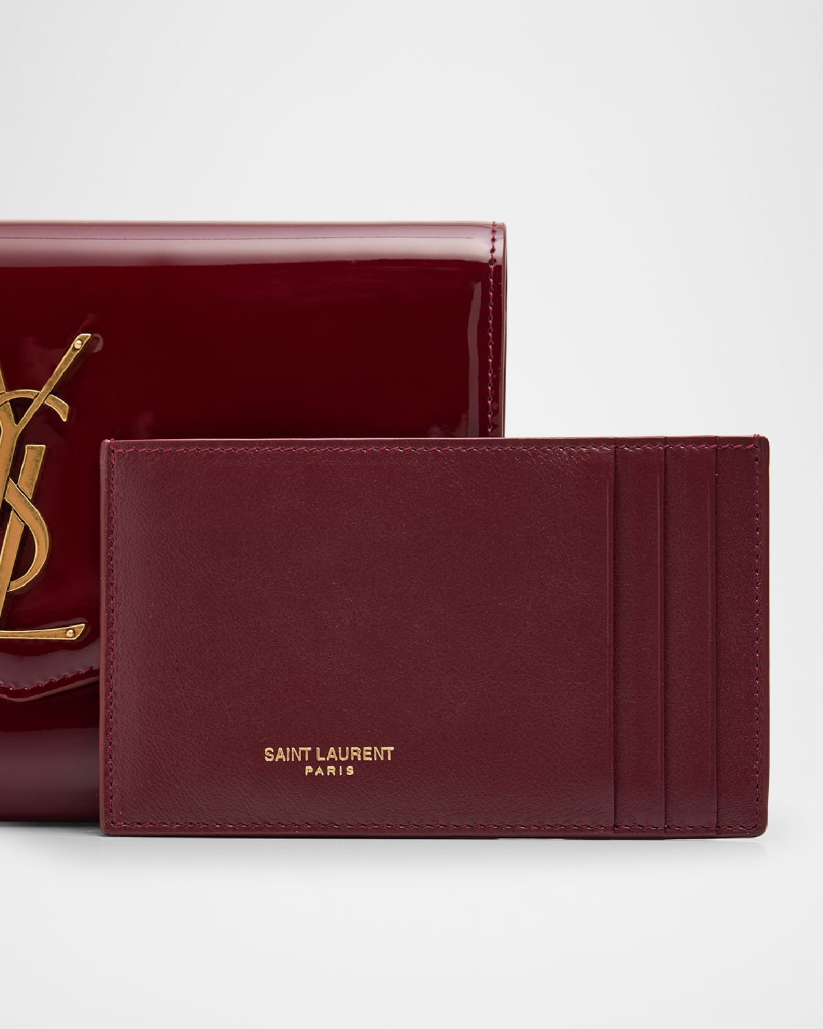 YSL Wallet on Chain in Patent Leather - 4