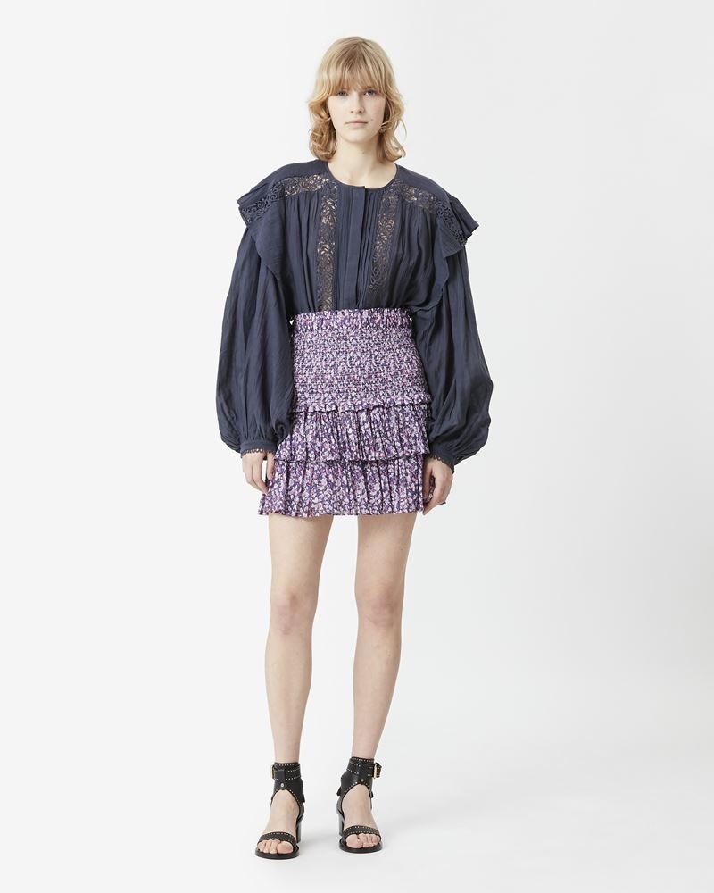 NAOMI FLORAL MINI SKIRT - 4