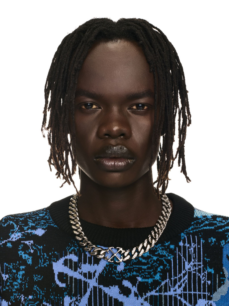 Arrow Chain Necklace With Strass 3