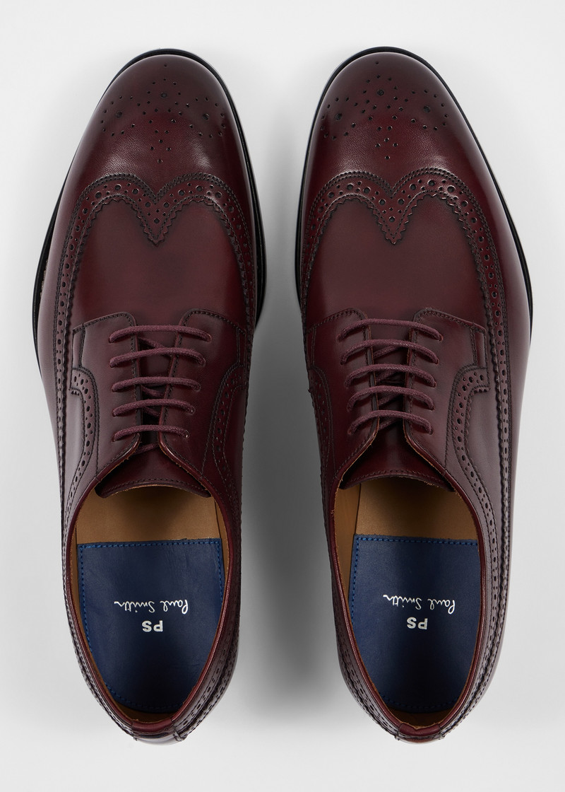 Bordeaux Leather 'Collins' Brogues 3