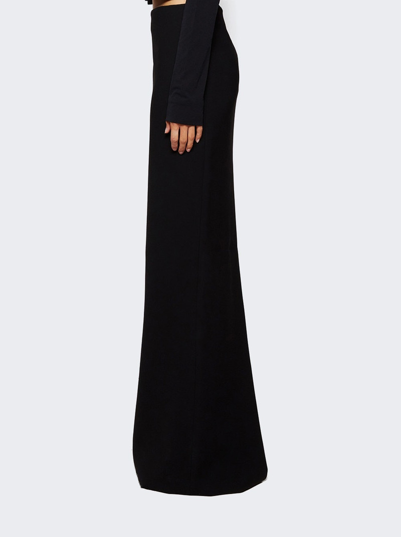 High Waist Column Skirt Black 4