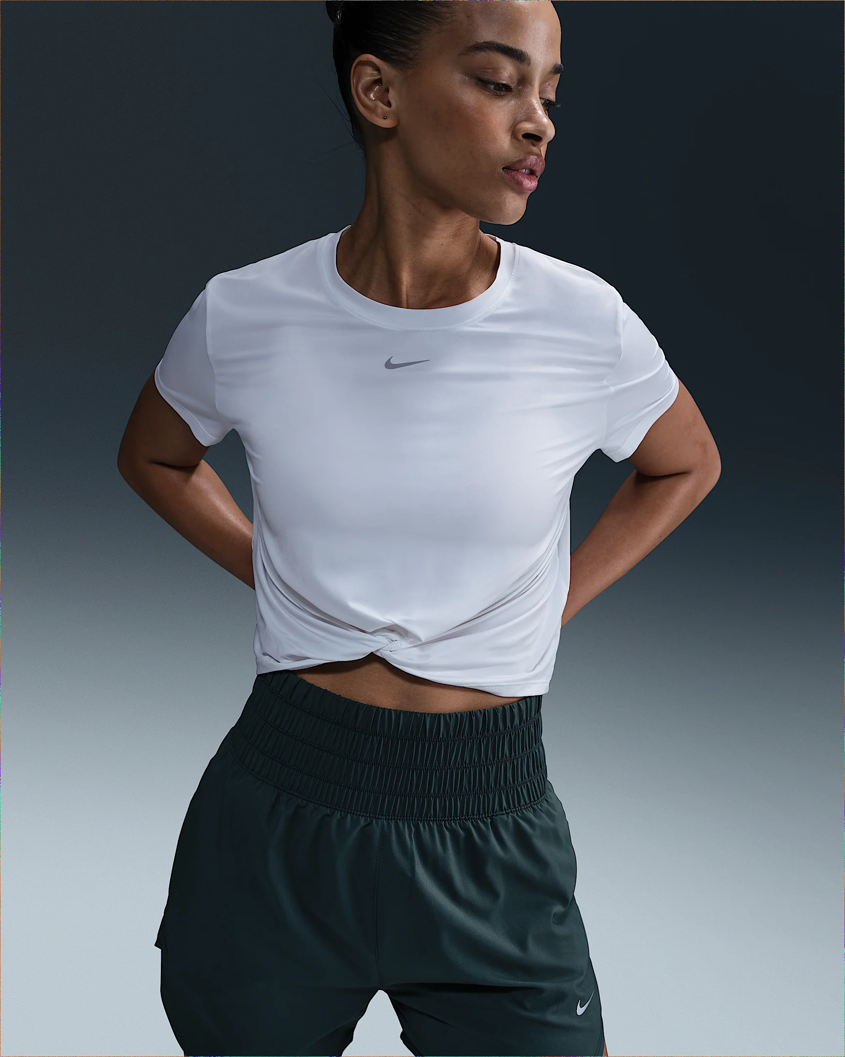 Nike One Classic Twist Women's Dri-FIT Short-Sleeve Top - 1