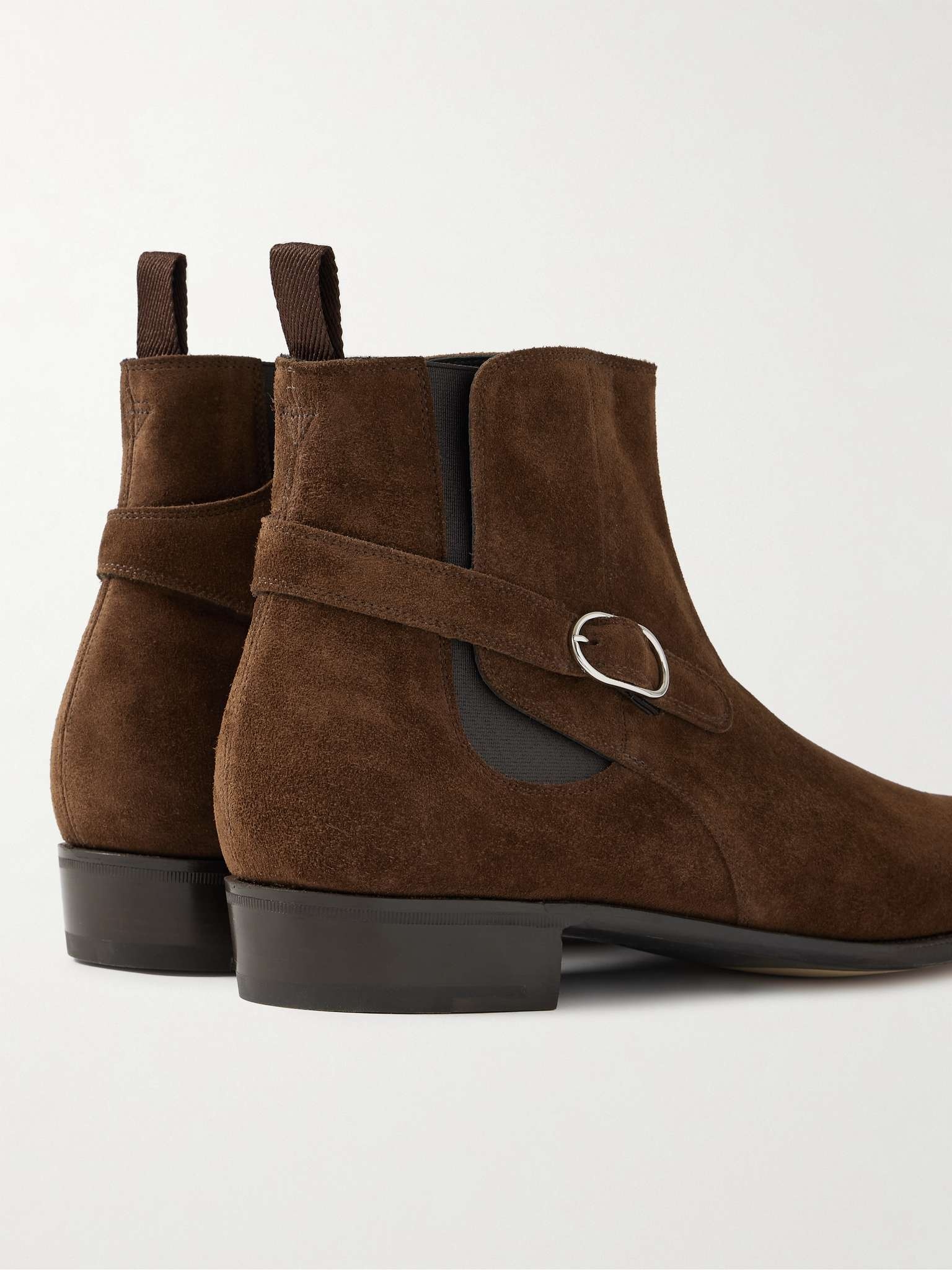 Masons Buckled Suede Chelsea Boots - 5