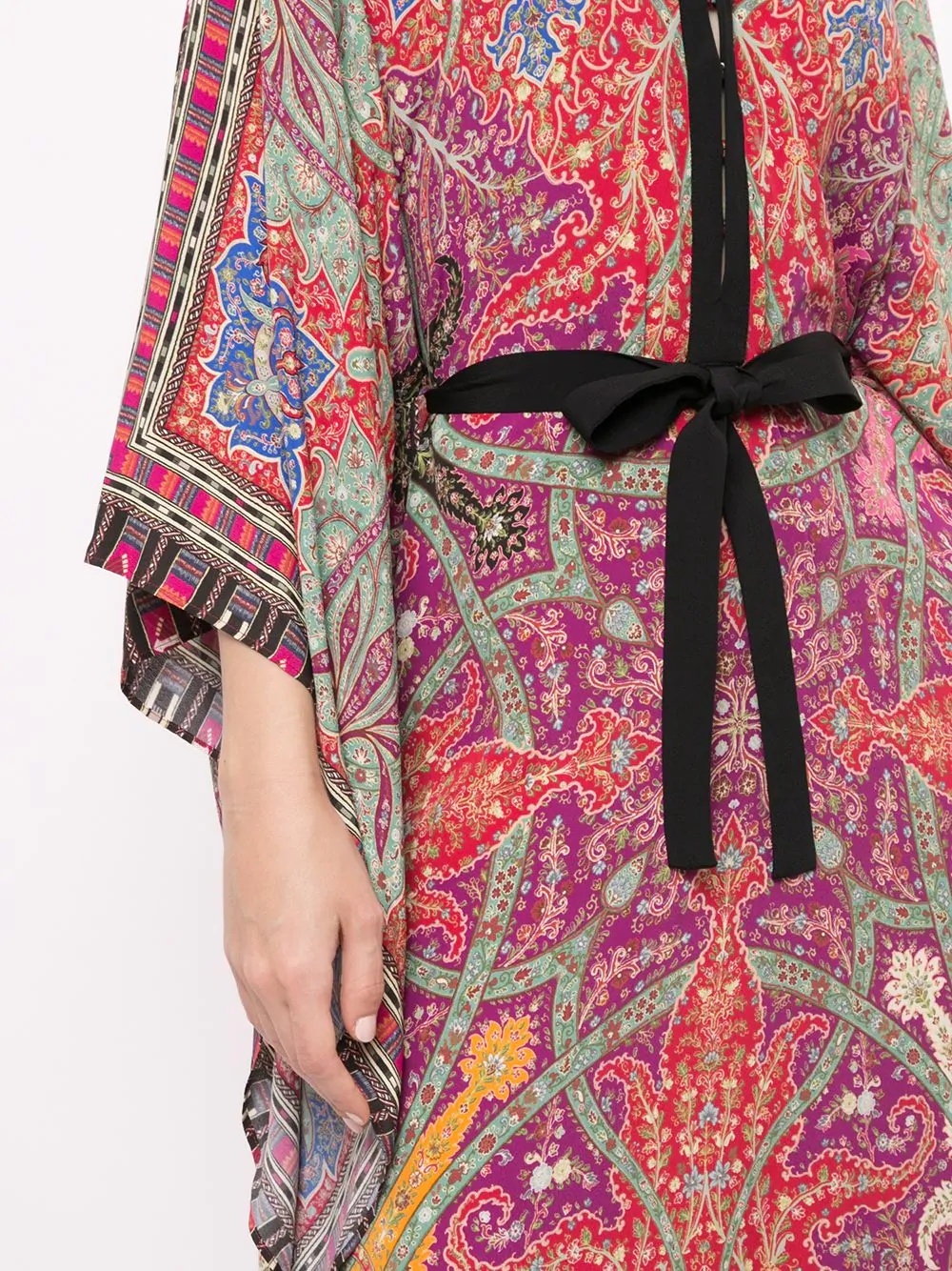 paisley print kaftan dress - 5