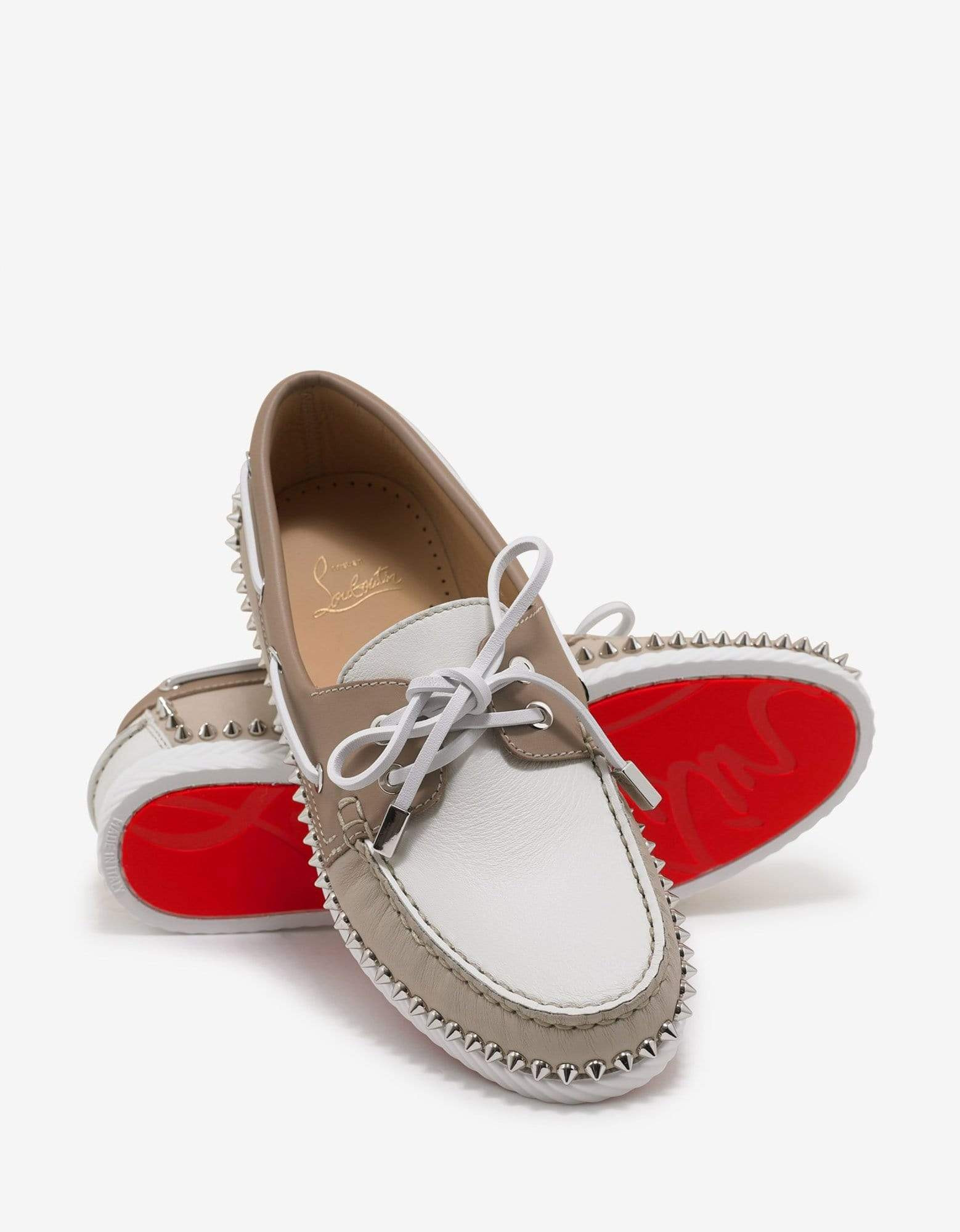 Christian Louboutin Steckel Colombe Beige Boat Shoes - 6