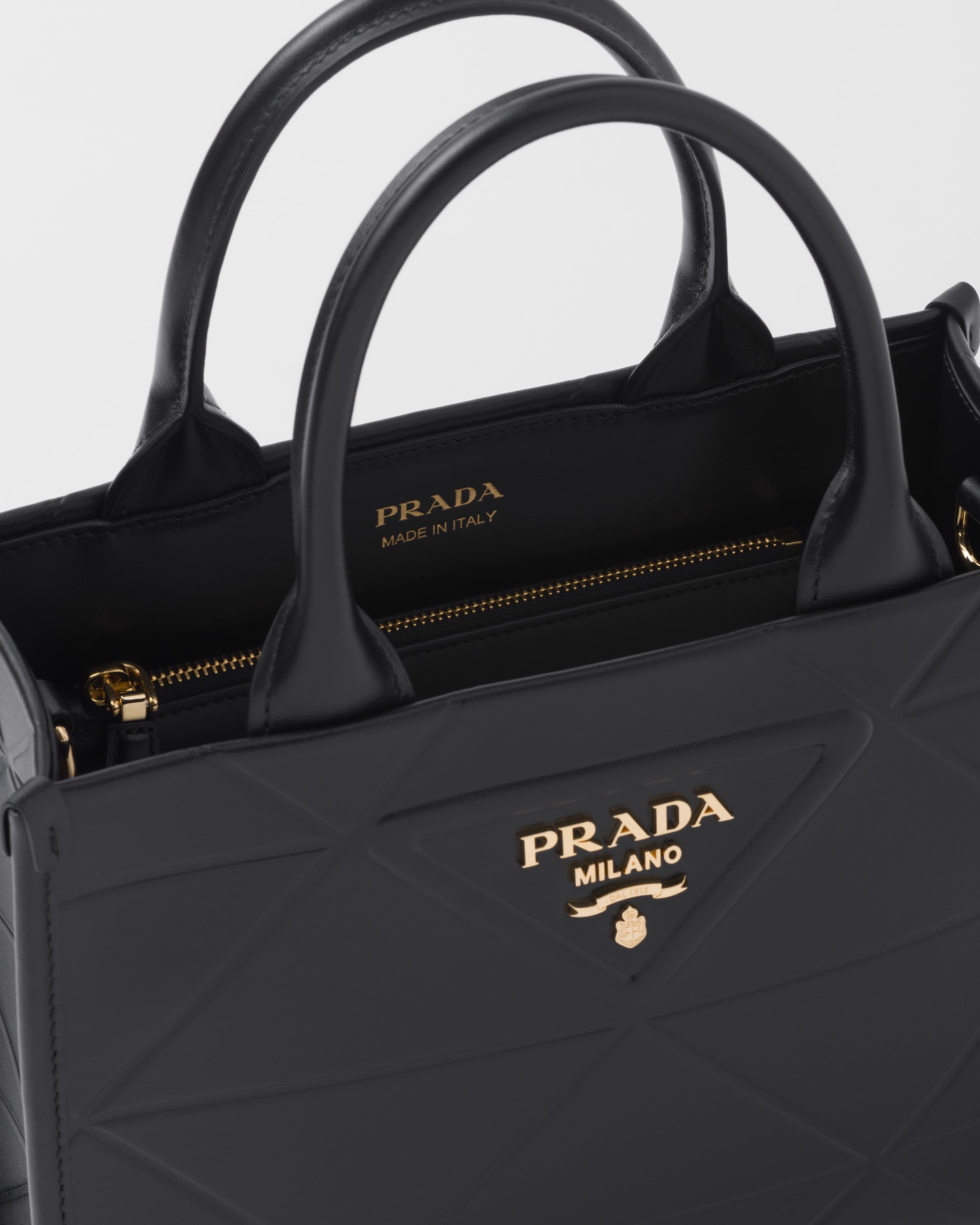 Prada Small Padded Nylon Tote Bag in Black