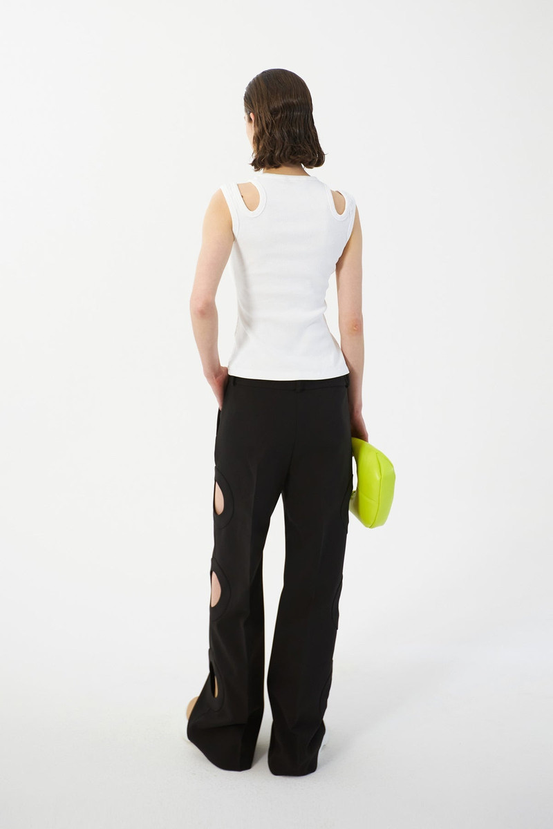 ORGANIC COTTON MULTI STRAP TANK TOP WHITE 6