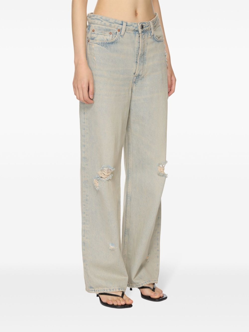 Shelly cotton wide-leg jeans - 3