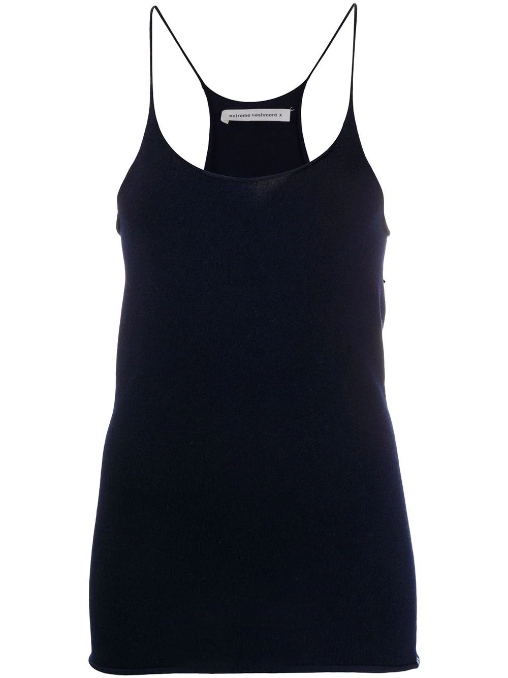 fine-knit sleeveless top - 1