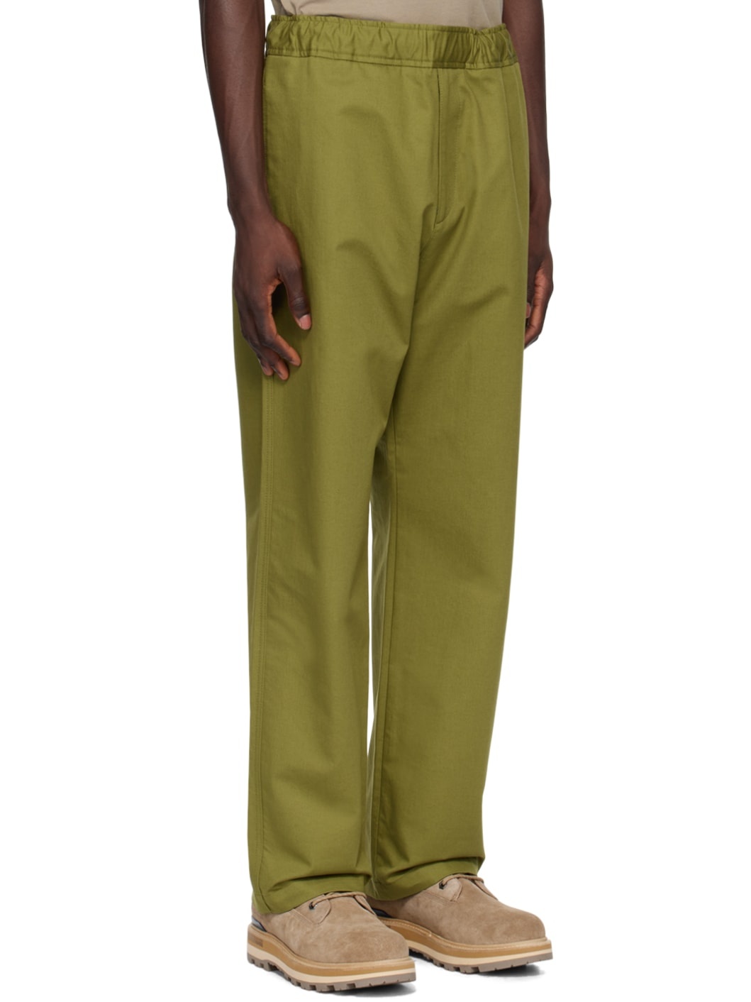 Khaki Patch Trousers - 2