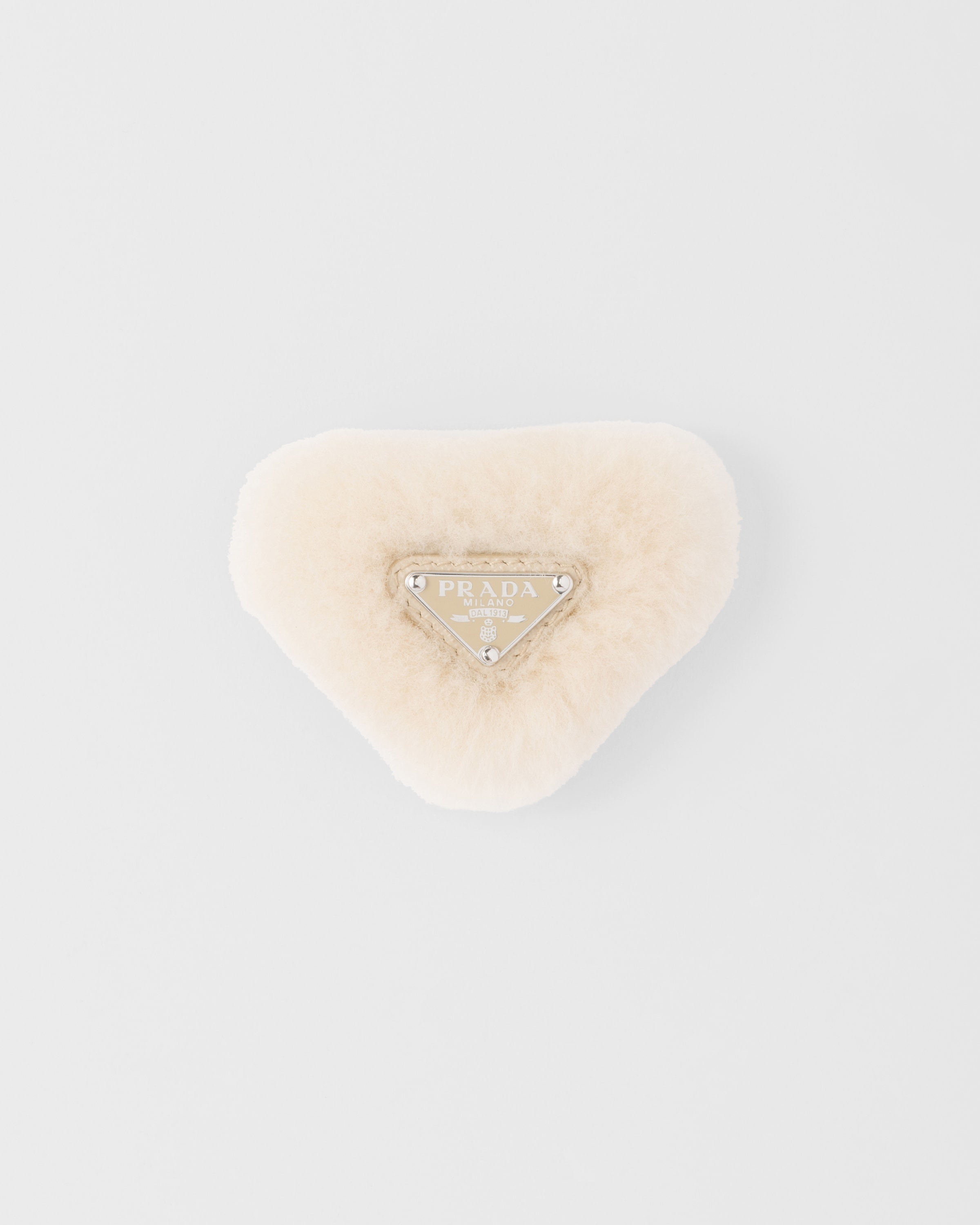 Shearling hair clip - 1