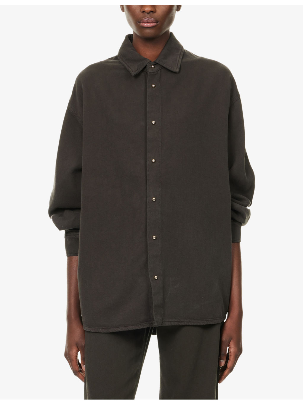 Keanu Long-Sleeves Denim-Blend Shirt - 3