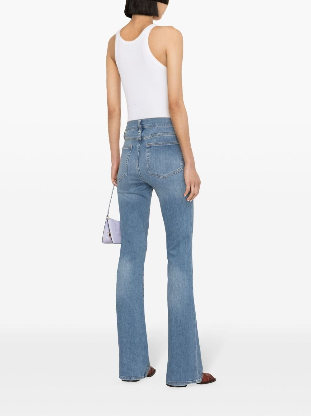 Le High Flare cotton-blend jeans - 3