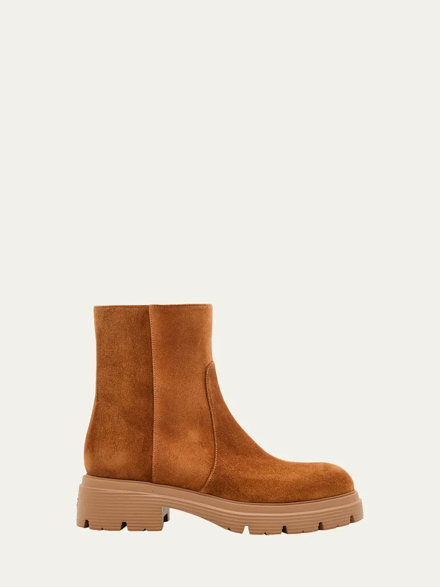 Hudson Lite Suede Zip Ankle Boots - 1