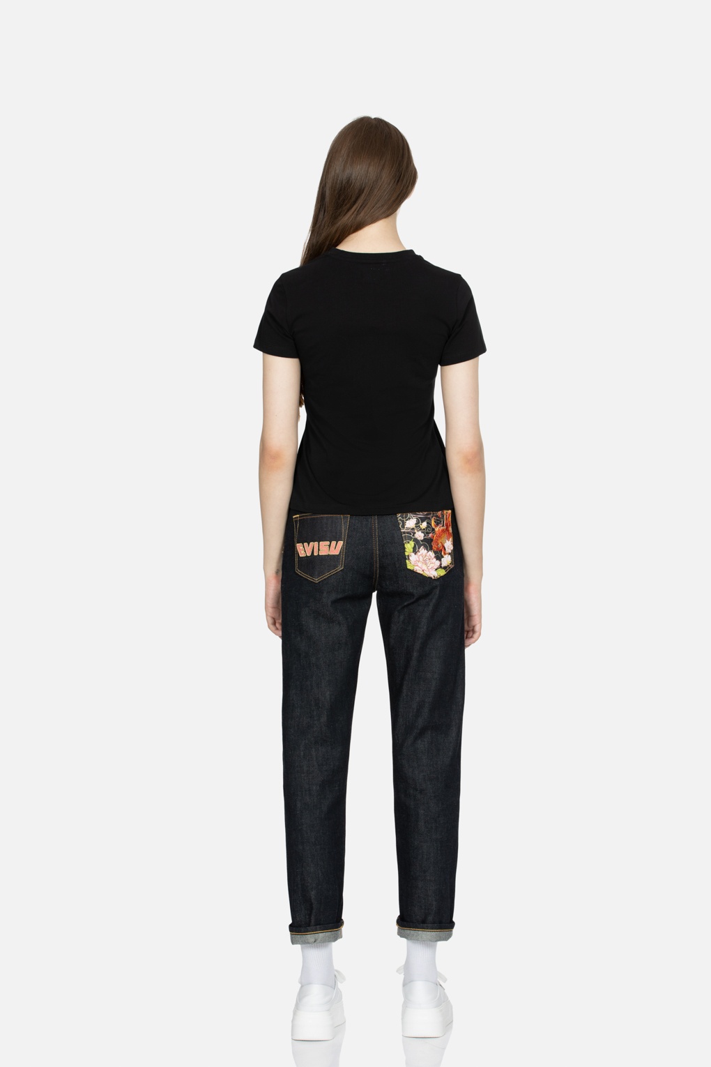 FLORAL-PATTERN AND LOGO PRINT SLIM FIT T-SHIRT - 6