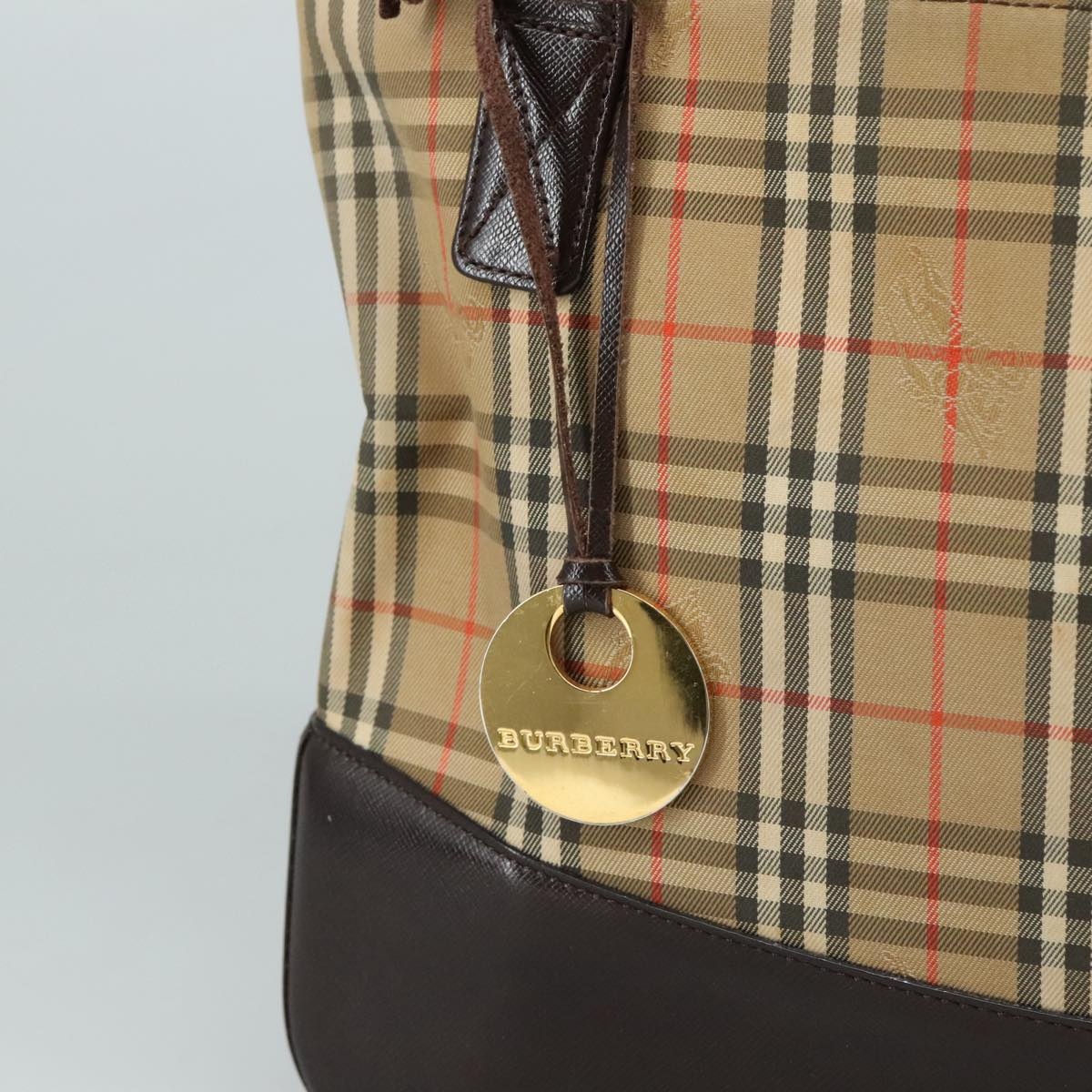 Burberry Nova Check Shoulder Bag Canvas Beige - 14